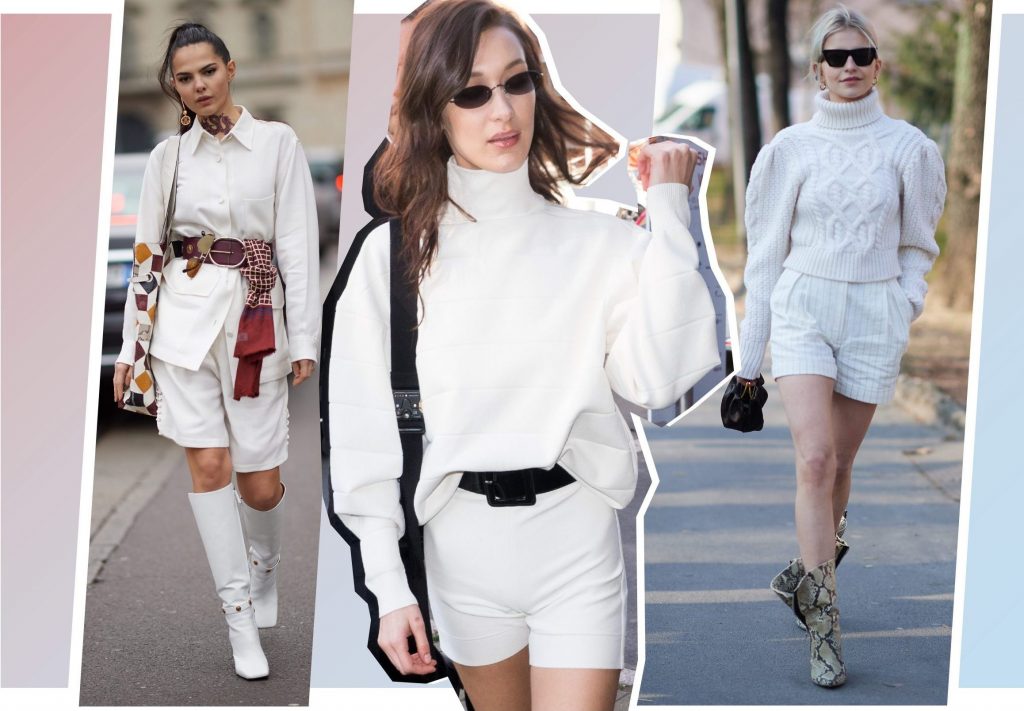 Белый total look с шортами – почему бы не попробовать уже сейчас?