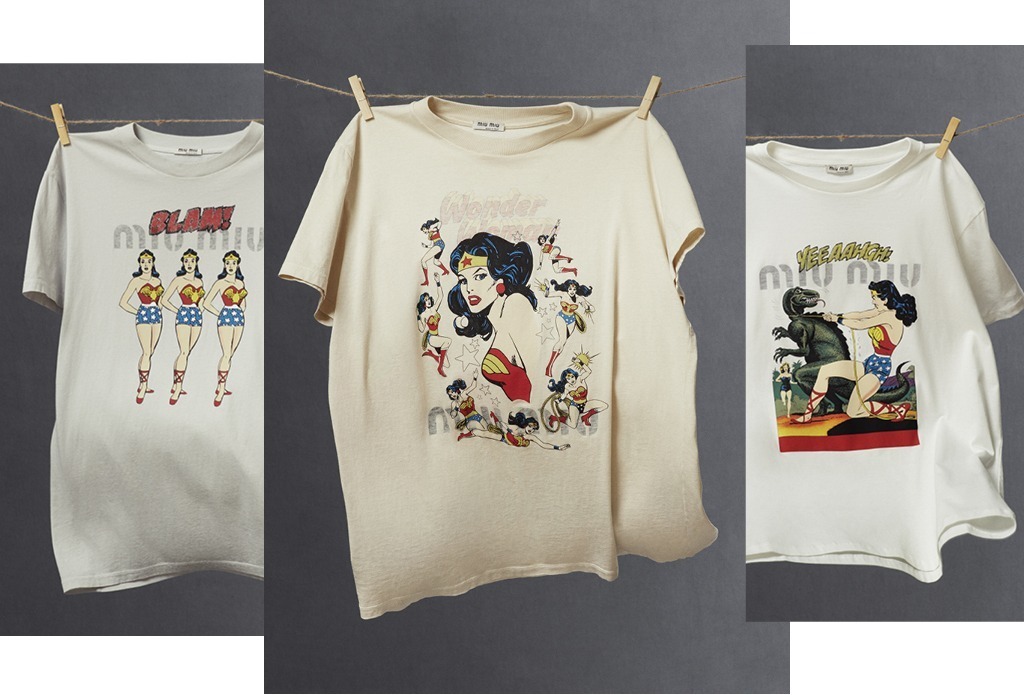 Чудо-женщина: капcульная коллекция футболок Miu Miu