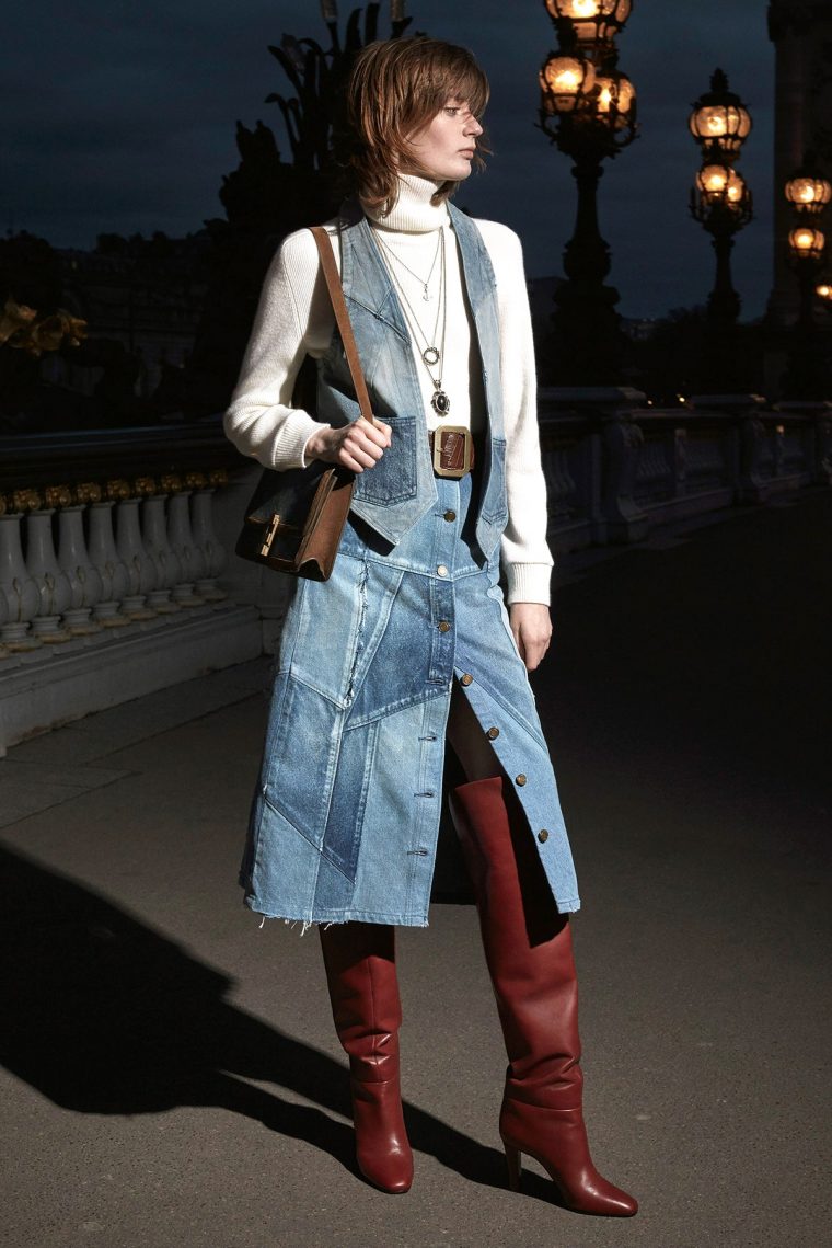 Жилет из денима