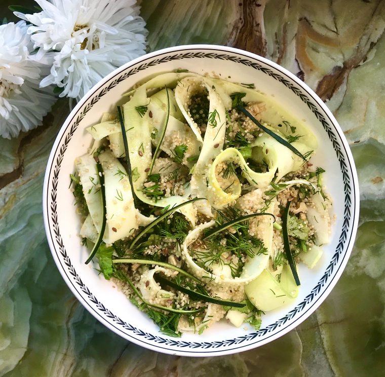 Салат из киноа и цуккини