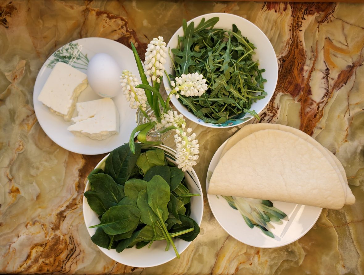 Сэндвич со шпинатом по-гречески